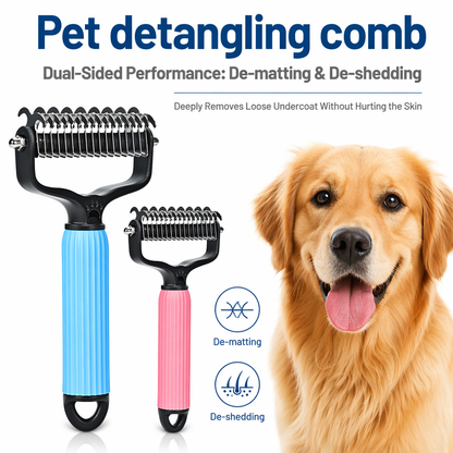 Double-Sided Dog Detangling Comb