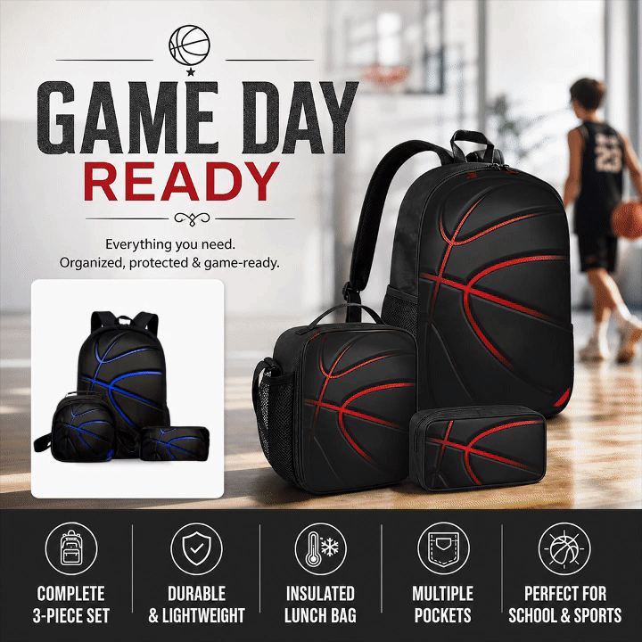 Basketball Backpack Picnic Set