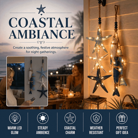 Coastal Starfish Fish Hanging Decor