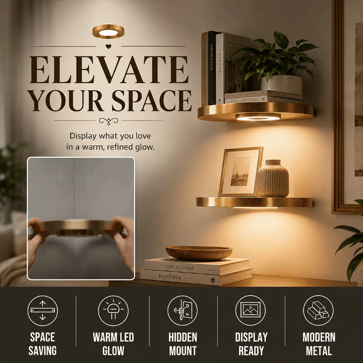 LED Floating Wall Shelf