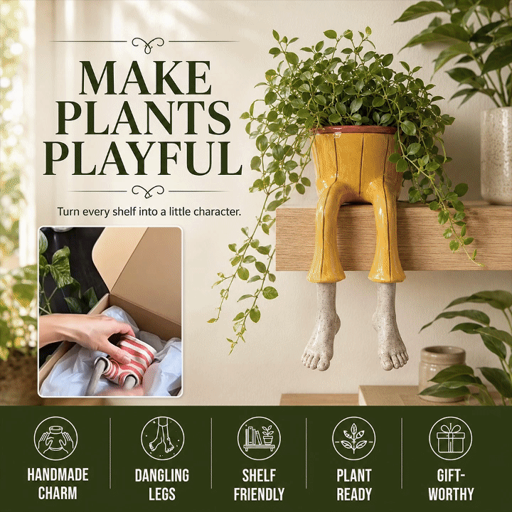 Dangling Legs Planter Pot