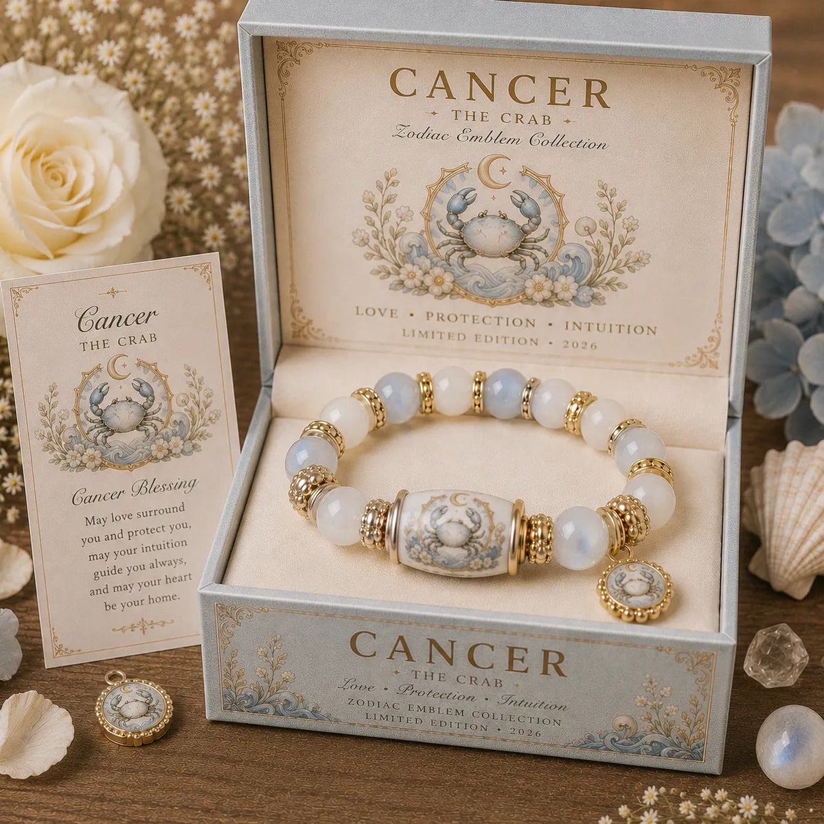 Limited Edition 12 Zodiac Bracelet Natural Chalcedony, Your Sign, Your Energy