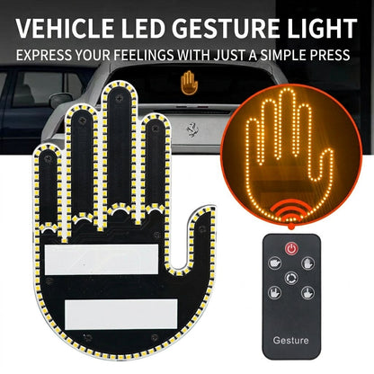 Wireless Car LED Gesture Light Express Yourself on the Road Instantly!