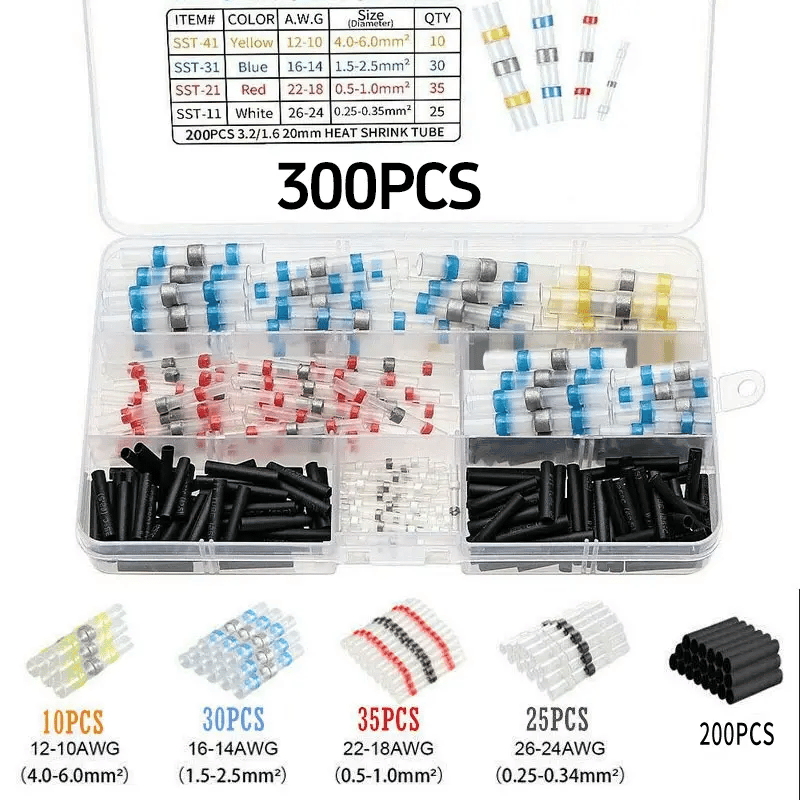 500PCS WATERPROOF SOLDER WIRE CONNECTOR KIT