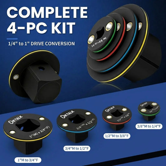 2026 Impact Socket Adapter Set - Low Profile, 4-Piece