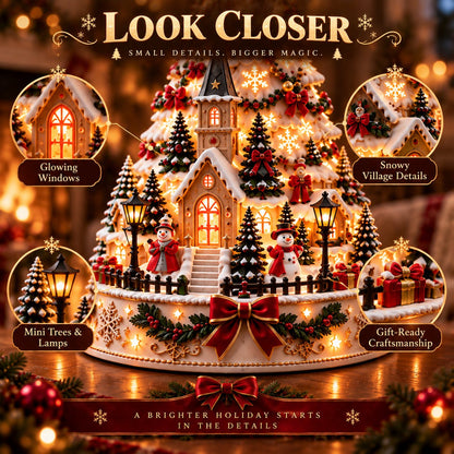 Christmas Village Projection Centerpiece 4 Themed Villages