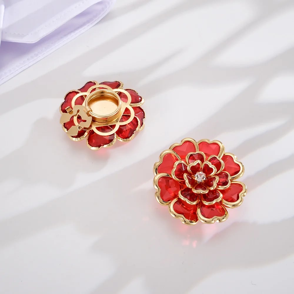 Flower Button Covers Instant No-Sew Shirt & Blouse Upgrade