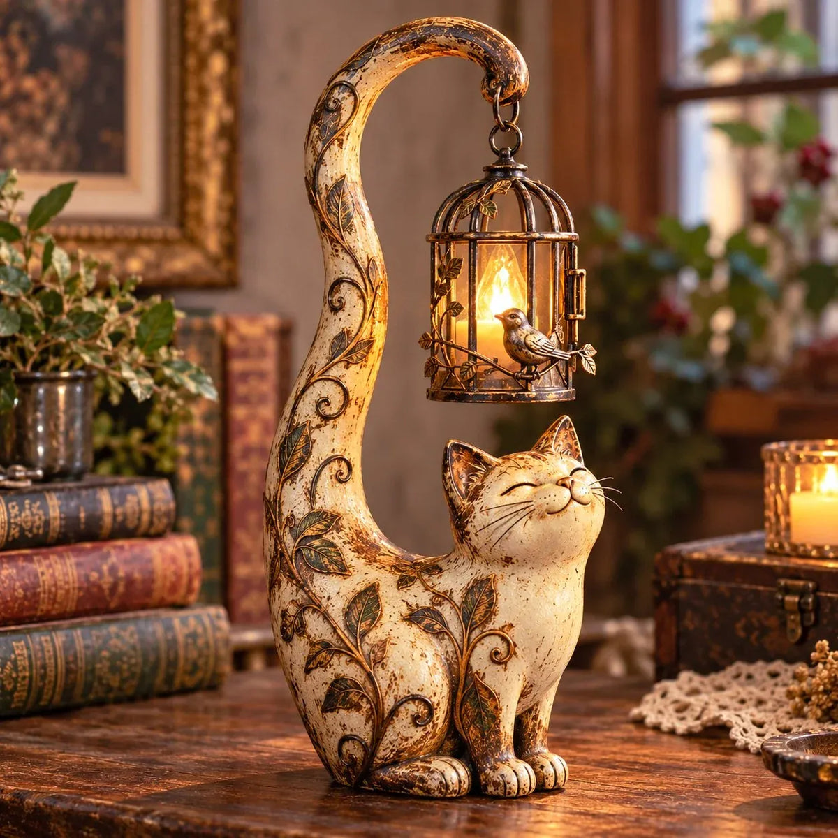 Little Guardian Lantern Figurines A Cozy Glow for Any Corner (5 Styles)