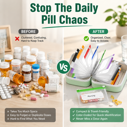 🏆Flash Sale⚡Waterproof Pill Pouch Set-14Pcs Bags Inside