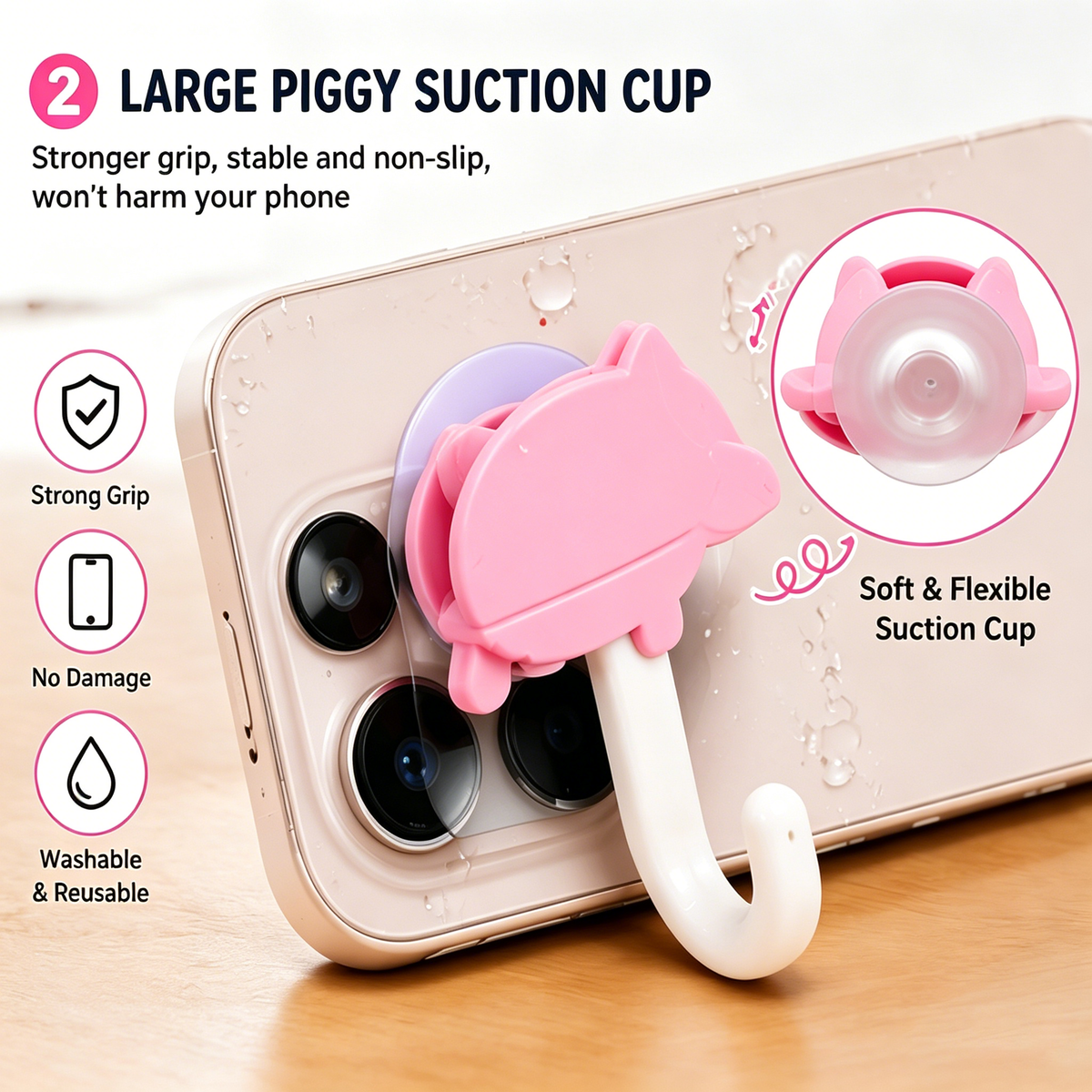 Cute Piggy Phone Umbrella