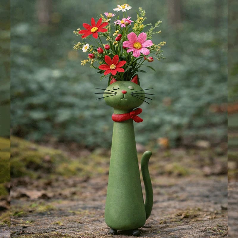 2026 Mother's Day Gifts-- Unique Cat Shaped Flower Vase