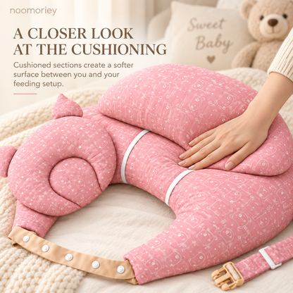 Wearable Nursing Pillow Wraparound Feeding Cushion with Adjustable Strap