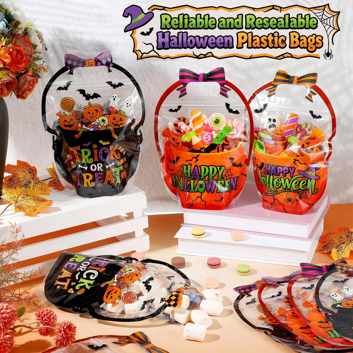 Halloween Plastic Goodie Bags