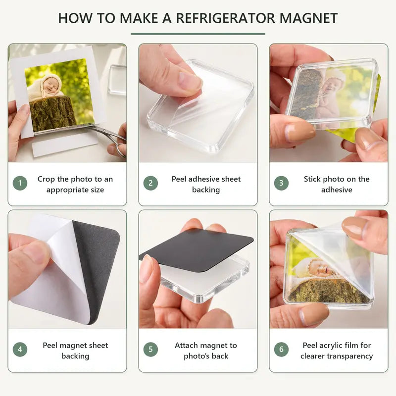 DIY Magnetic Photo Frame Set