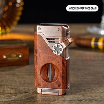 Multifunctional Quad-Flame Lighter Windproof & Refillable Butane Lighter