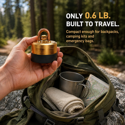Self-Pressurized Alcohol Stove Lightweight Aluminum & Copper Burner for Hiking, Survival & Camping