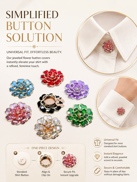 Sparkly Rhinestone Flower Strap