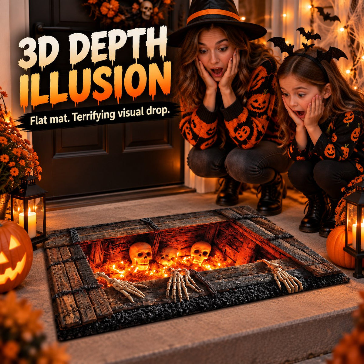 Step Into the Void: Halloween 3D Illusion Mat