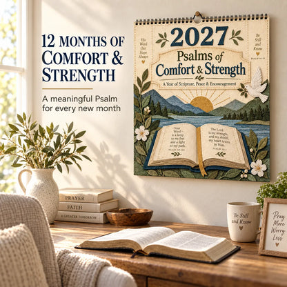 2027 Psalms Wall Calendar | Monthly Scripture & Christian Artwork