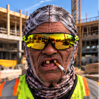 😂 Funny Construction Worker Face Ski Mask – Jobsite Prank Gift