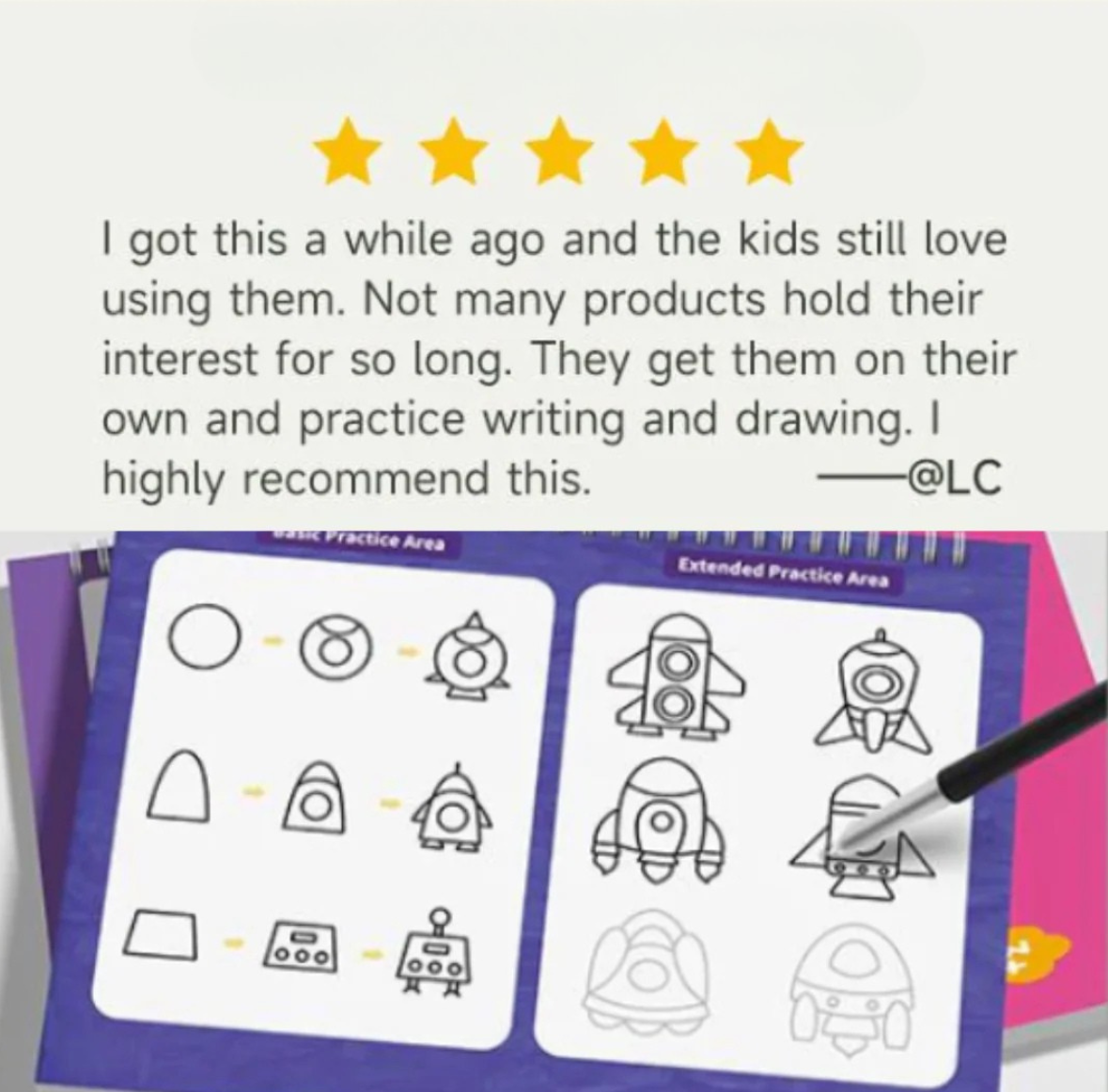 Grooved Handwriting Practice Book