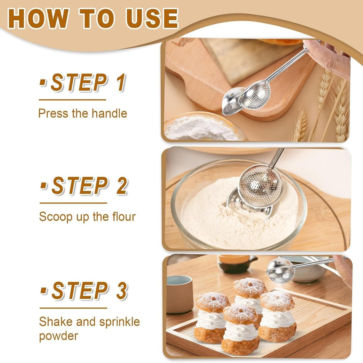 Multifunctional Stainless Steel Powder Sifter