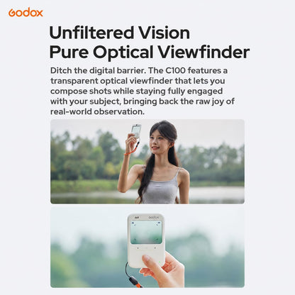 Godox C100 Transparent Viewfinder Camera See-Through Retro Style, Photography Props & Display