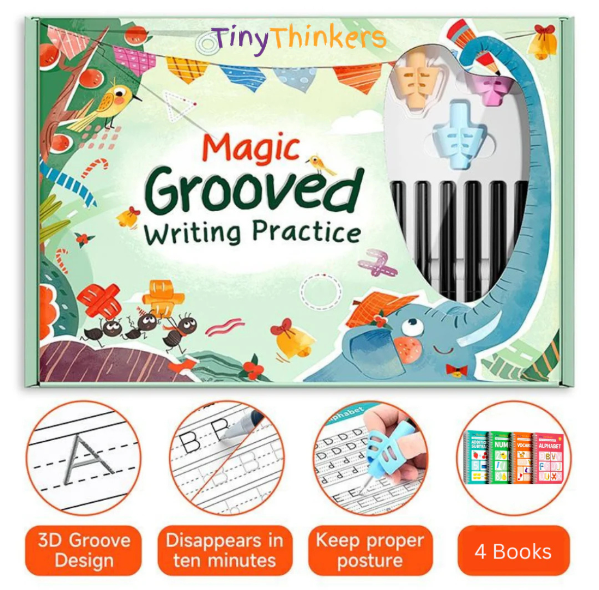 Grooved Handwriting Practice Book