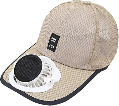 Cooling Solar Fan Hat UV Protection & Breathable Mesh