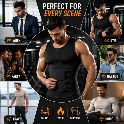 Men's Sweat Sauna Shaper Vest