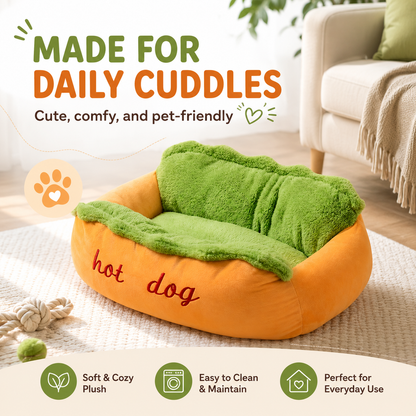 Dog Dog Bed Cute Plush Pet Sofa for Small Dogs & Cats