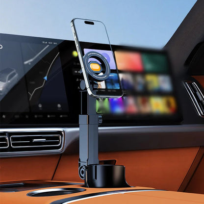 2026 Arrival Car Cup Holder Phone Mount 360 Adjustable, Strong N52 Magnet, One-Hand Operation, Fits All Phones