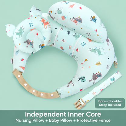 Wearable Nursing Pillow Wraparound Feeding Cushion with Adjustable Strap