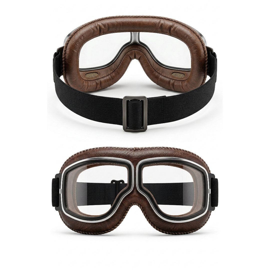OTG Vintage Motorcycle Goggles (Fits Over Glasses)