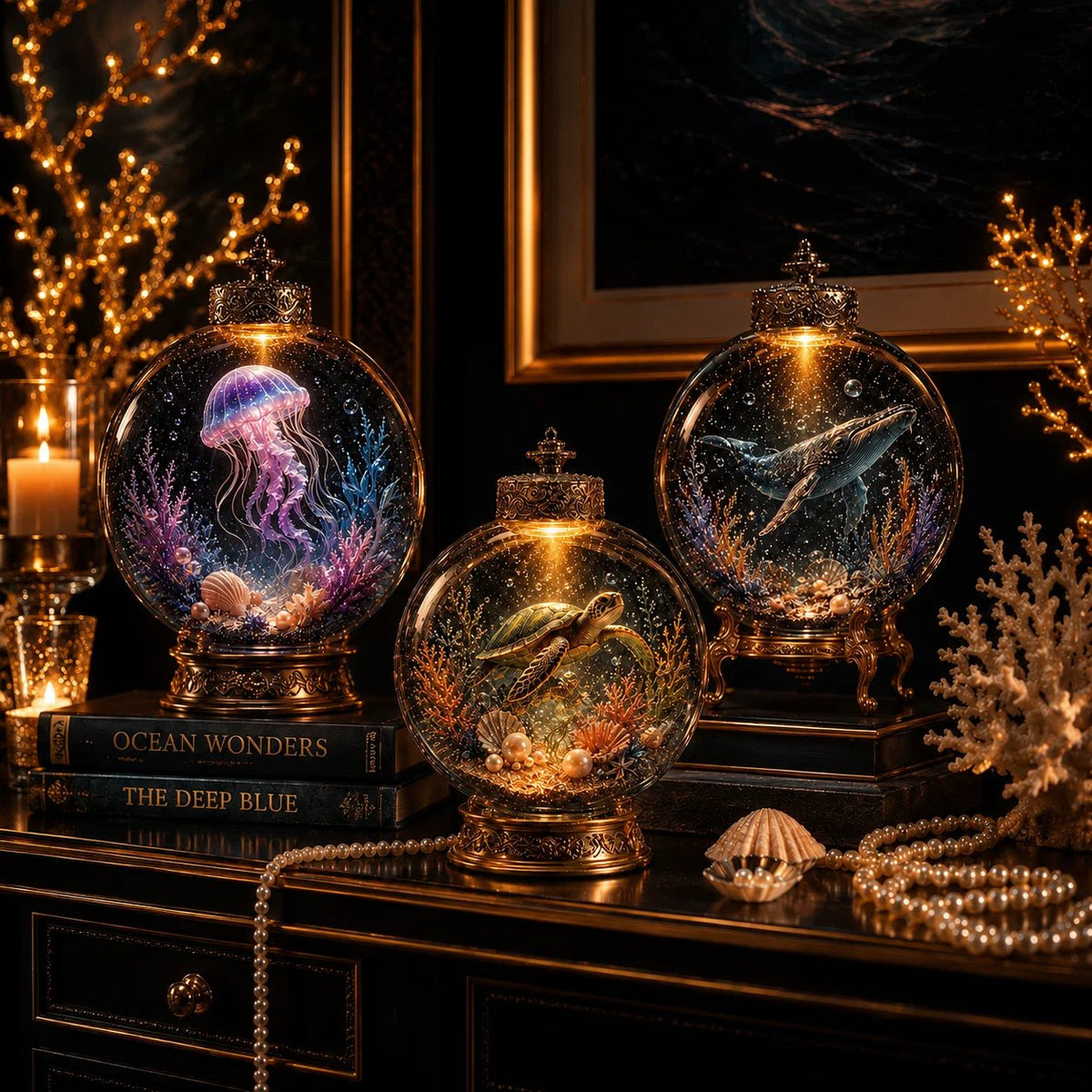 Ocean Series Illuminated 3D Model Decorations