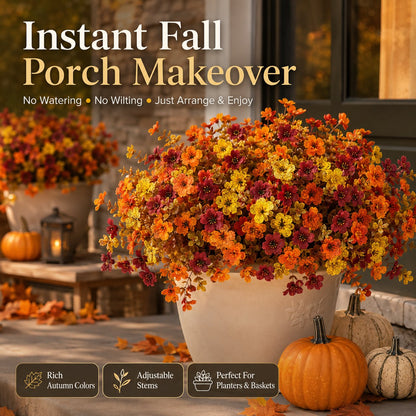 Fall Porch Faux Flower Bundles