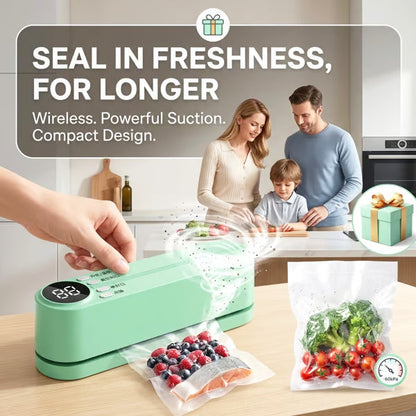 Mini Vacuum Bag Sealer Cordless Handheld Food Sealing Machine