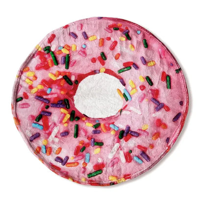 Realistic Food Blanket | Pizza, Donut & Tortilla Cozy Throw