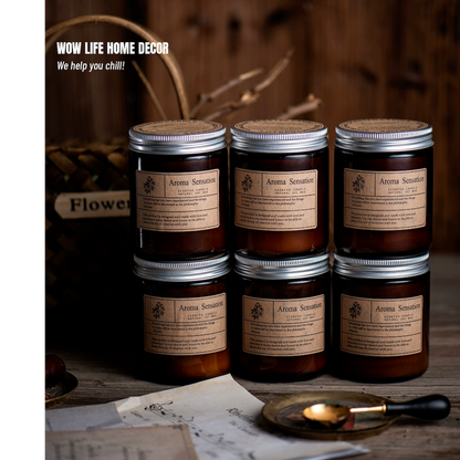 Brown Woody Soy Candle