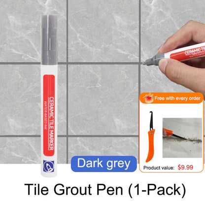 Anti-Mould Waterproof Tile Grout Pen | Tile Joint Repair & Refinishing Marker
