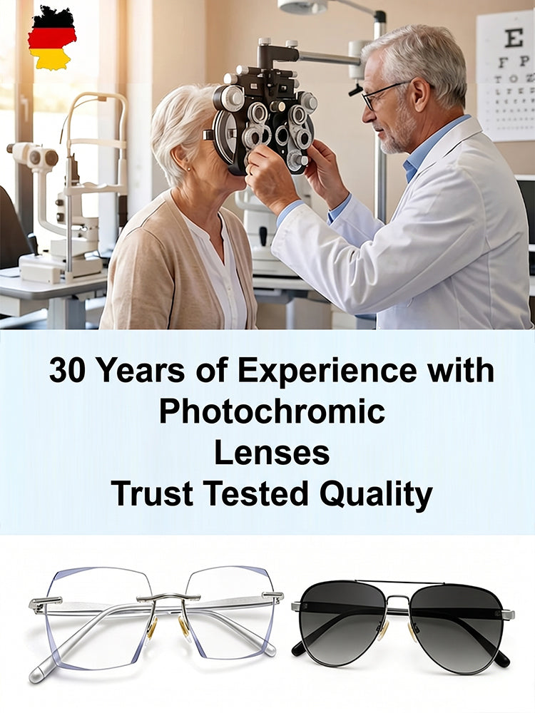 Photochromic Rimless Reading Glasses