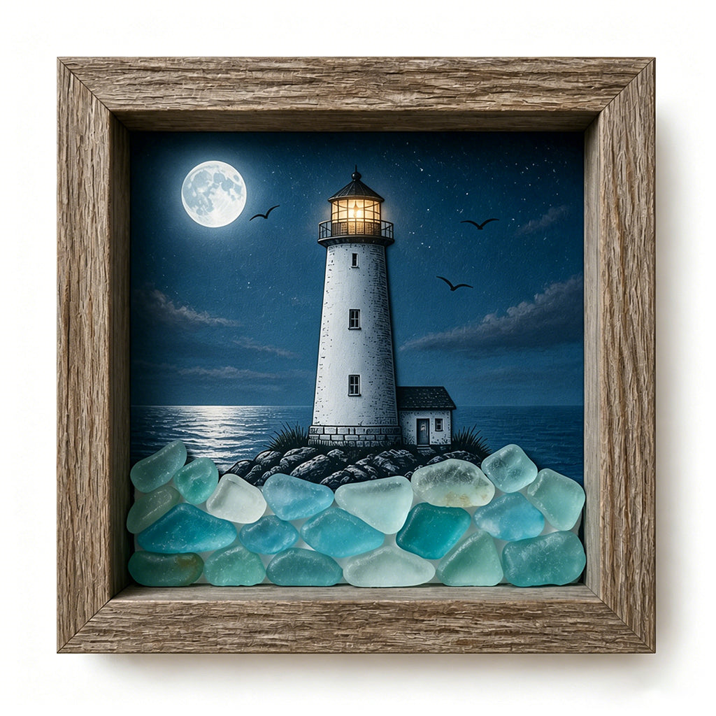 Lighthouse Shadow Box Light