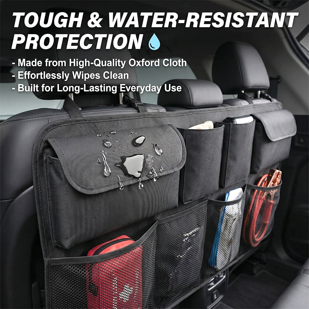 Car Trunk Organizer Hanging Storage with 8 Pockets for SUVs & Trucks