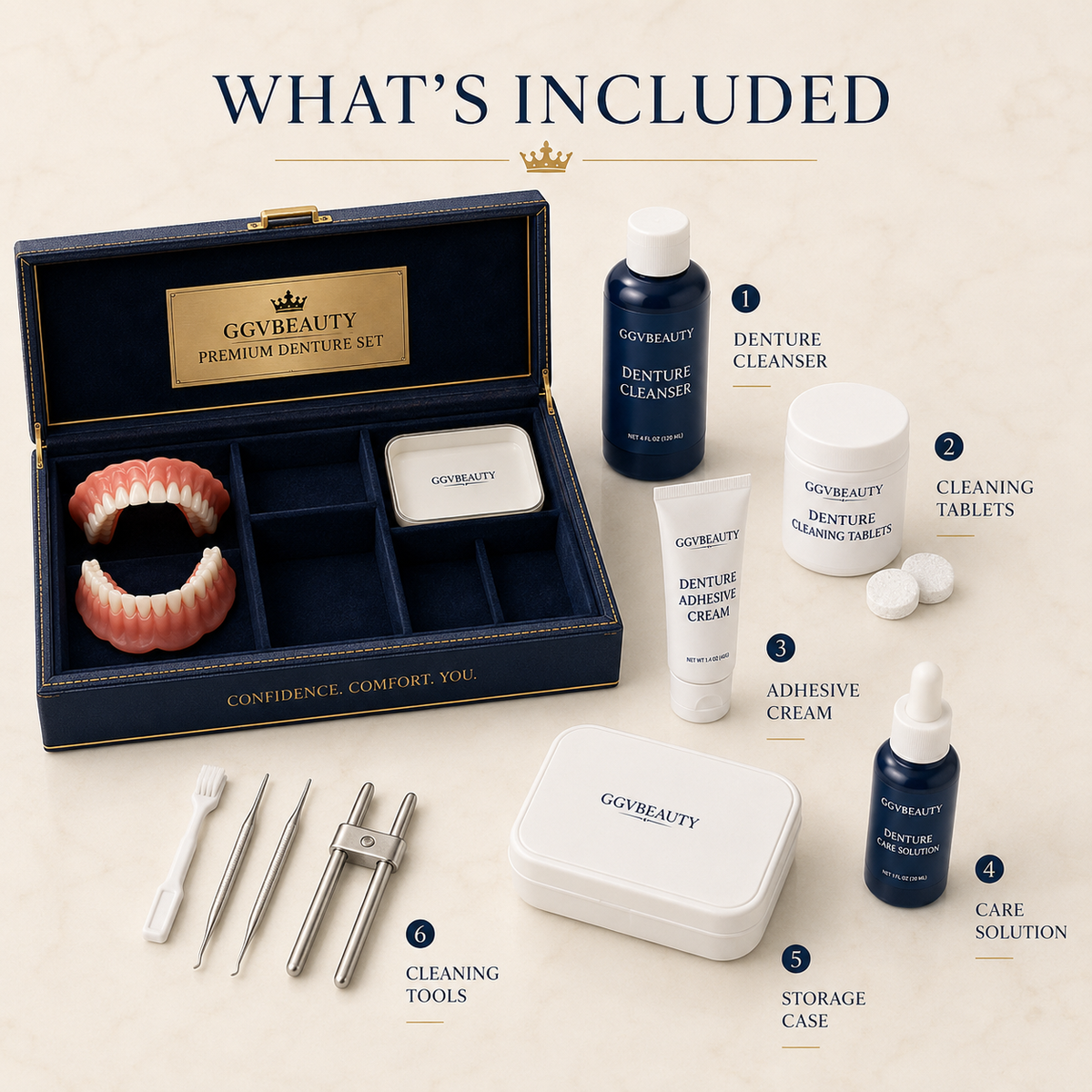 Full-coverage dental veneers / Cosmetic dental aligners