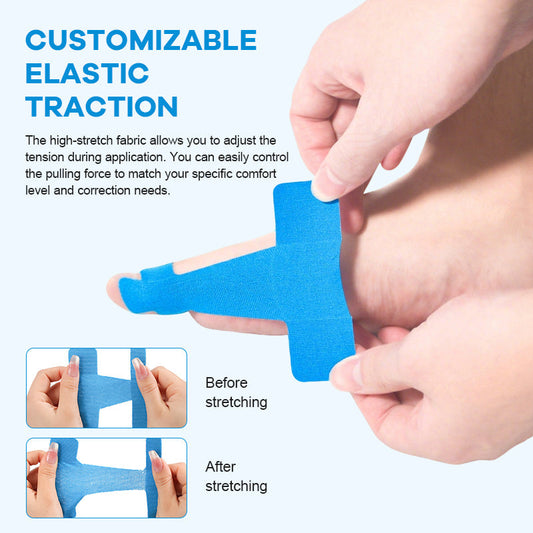 Pre-Cut Bunion Relief Kinesiology Tape Ready-to-Use Corrector Strips