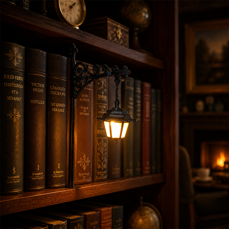 Library Lantern-Decorative Bookshelf Lighting