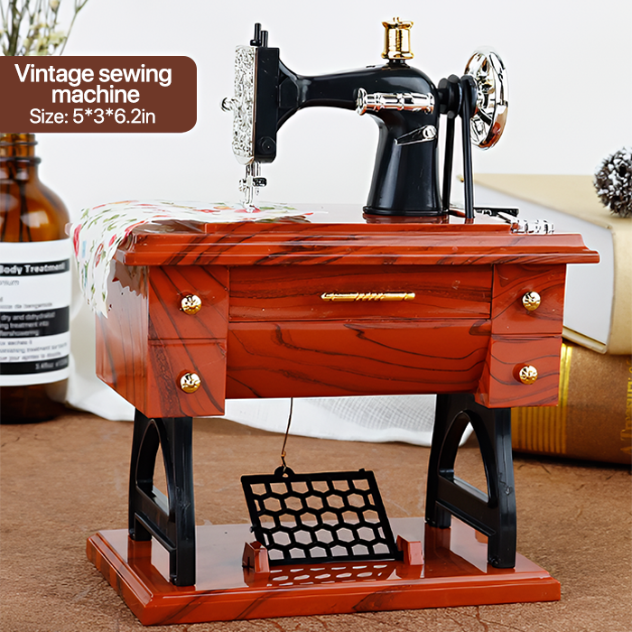 Mother's Day Mini Sewing Machine Music Box