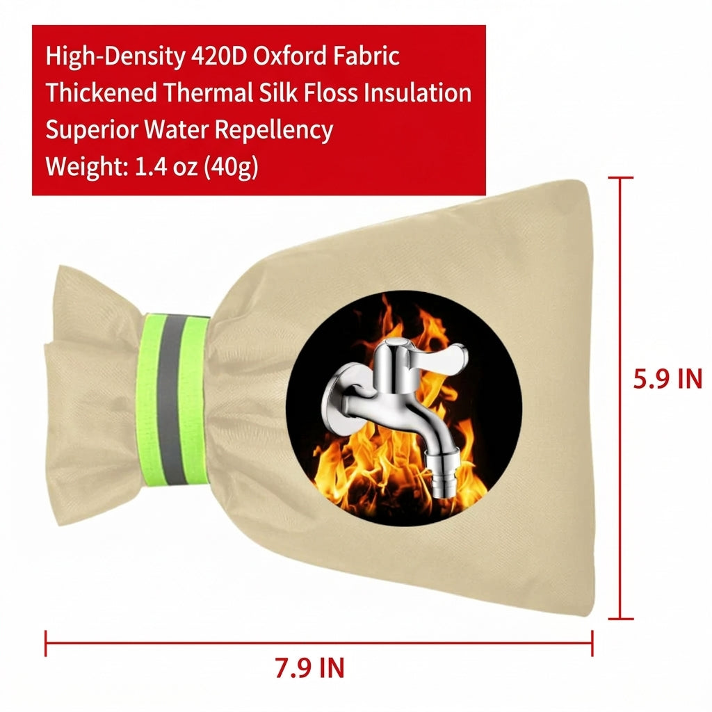 Outdoor Faucet Cover | Winter Freeze Protection Insulated Spigot Protector