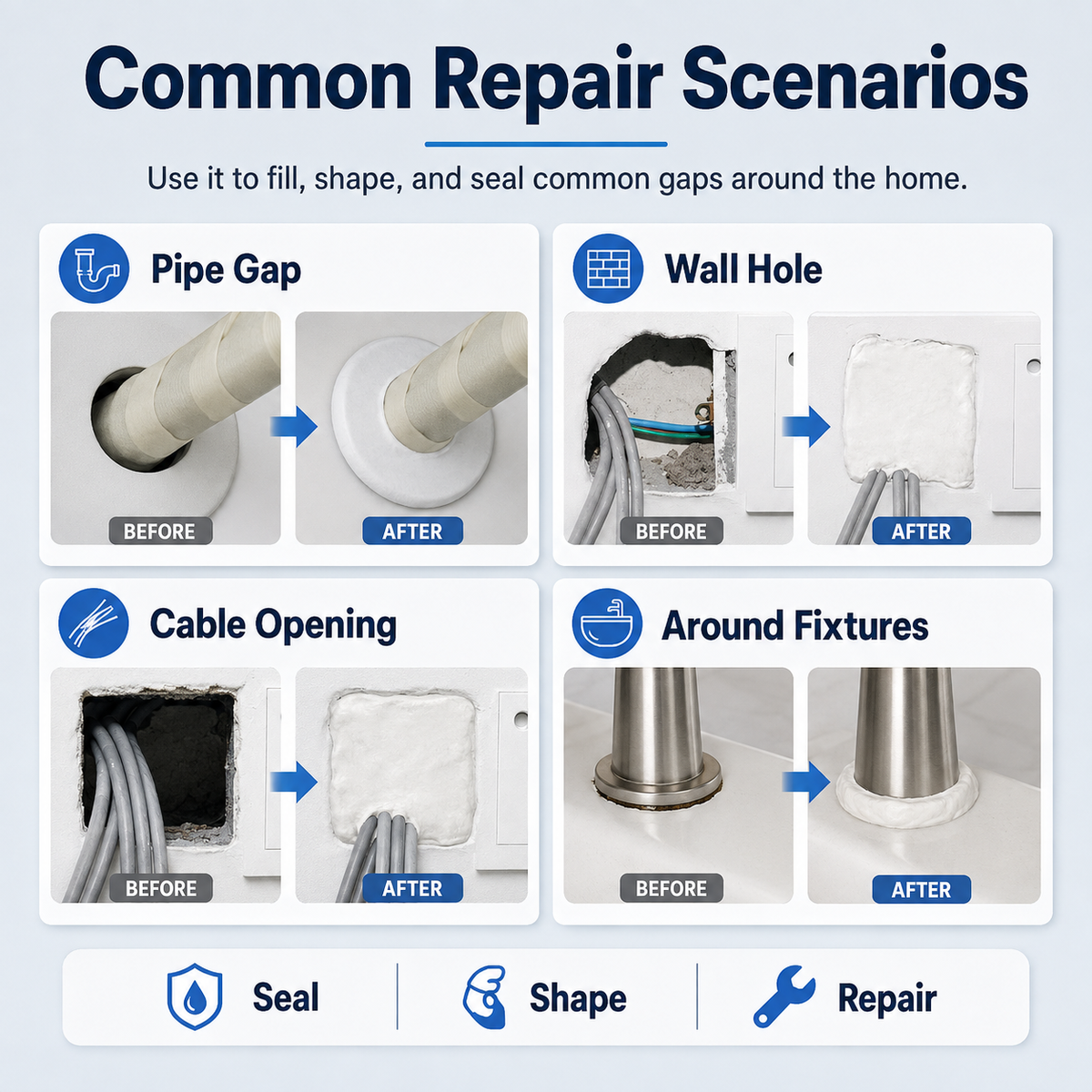 Multi-Purpose Wall & Pipe Sealing Clay
