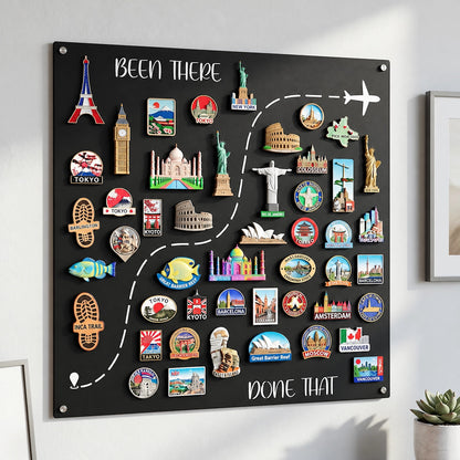 Been There, Done That Travel Magnet Display Board